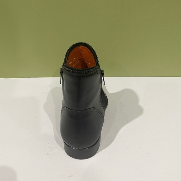 Mezlan boot black suede leather calf side zippers - Picture 4 of 5